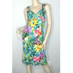 NWT Blumarine Stretchy Floral Beaded Dress 44
